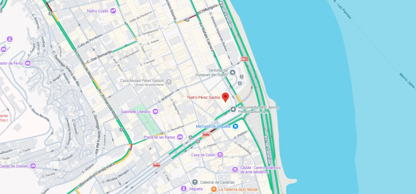 Teatro Pérez Galdós - Mapa
