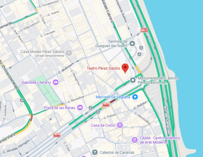 Teatro Pérez Galdós - Mapa